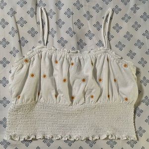 AE daisy crop top, size medium